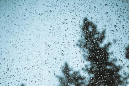rain droplets on glass